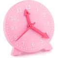Miniatyrbillede 1 af 5: Læreur, Tidslærings- og demonstrationsurmodel, Tidlig undervisning i at fortælle klokken til børn, 4 tommer 12/24 timer (Pink)