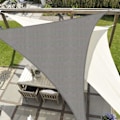 Miniatyrbild 2 av 5: Skuggskydd, Vattentät Markis UV-skydd Triangulär Skuggskydd för Trädgård Uteplats Camping Grey 3*3*3M