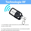 Miniatyrbilde 3 av 5: 433,92 MHz portåpner fjernkontroll universell fjernkontroll portåpner garasjeport 4 kanaler fast kode duplikator fjernkontroller 2 stk
