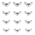 Miniatyrbilde 1 av 5: 12 stk blanke sinkvingemuttere i størrelse M4 M5 M6 M8 assorterte vingemuttere for DIY-verktøy sølv tiltrekningsbolt for festing