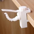 Miniatyrbillede 2 af 4: 2 stk Justerbare Tværstang Beslag Holder Klemme Gardinstang Holder Håndklæde Opbevaring Stativ Krog til Organizer