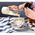 Miniatyrbilde 1 av 5: Melkeskummer Elektrisk Skummer Kaffe Skum Maker Milkshake Mikser Batteri Melkeskummer Krukke Kopp