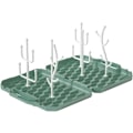 Miniatyrbilde 1 av 5: Generisk Bærbar Avtakbar Foldbar Småbarns Babyflaskeholder Tørker Avløp, Laget av PP Lett å Spare, Grønn