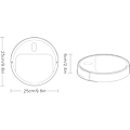 Miniatyrbilde 5 av 5: Automatisk smart robotstøvsuger, smart styring USB gulvrengjøringsrobot med børsteløs motor for kjæledyrhår/hardt gulv/teppe/parkett (hvit)