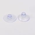 Miniatyrbild 3 av 5: 20-pack små transparenta plastsughållare, utan krok, 20 mm