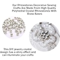 Miniatyrbild 2 av 5: 450 st Rhinestone Crystal Girdle, 3 till 10 mm Flat Bottom Glass AB Rhinestone Gems Rhinestone Crafts Kläder Bröllopsklänningar