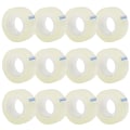Miniatyrbillede 1 af 5: 12 ruller gennemsigtig tape refills, klar tape, universal transparent blank tape til kontor, hjem, skole
