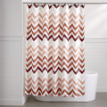 Miniatyrbilde 4 av 4: Dusjforheng i stoff - 72 x 72 tommer, for baderom 72''x72'' Orange Ombre Chevron