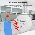 Miniatyrbild 3 av 5: 90 dB batteridriven vattensensor vattenläckage larmdetektor för kök badrum tvättstuga etc.