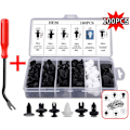 Miniatyrbillede 4 af 5: 100 stk. nitteclips i plast - Universal nitteclips i plast - Clips til bilens kofanger - Fasteners til nitteclips - Udskiftningssæt til nitteclips