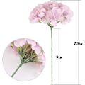 Miniatyrbild 5 av 5: Sidenhortensia Huvuden Konstgjorda Blommor Huvuden för Hem Bröllopsdekor, 10-pack Light purple