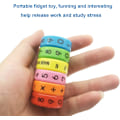 Miniatyrbilde 3 av 5: 2 stk magnetiske matematikkleker telle abacus tallsymboler læringsverktøy byggeklossespill for barn, farge tilfeldig