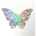 Miniatyrbilde 3 av 5: 3D Butterfly Wall Decor, 24PCS Removable Hollow Butterfly Wall Stickers, Silver Butterfly Wall Decals D style