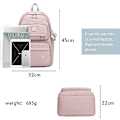 Miniatyrbild 2 av 5: Ryggsäck för kvinnor och män, vattentät, skolväska, grundskola, mellanstadium, universitet, casual daypack, ryggsäck, stor, multifickor, 30L