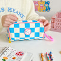 Miniatyrbillede 2 af 5: Kawaii blyantshus med 2 stk. nåle æstetisk blyantshus Kawaii stationær Kawaii skoleartikler