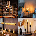 Miniatyrbild 5 av 5: LED E27 Retro Spiral Keramikglödtråd, Dimbar E27 Retrolampa 4W Varmvitt, Mjukt Ljus, E27 Retro Edison Bärnstenslampa för Vardagsrum, Sovrum