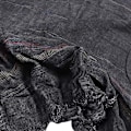 Miniatyrbilde 4 av 4: Unisex Myk Stripete Sjal med Frynser Bomullslin Solid Farge Sjal 75 x 35 tommer