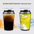 Miniatyrbild 4 av 5: Reseförvaringsmugg för kaffe, 380 ml Isolerad kaffekopp med läckagesäker lock, Återanvändbar dubbelväggig vakuumtermosmugg i rostfritt stål
