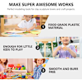 Pikkukuva 4 / 5: 4-pakkaus savirullia Pehmeä savi Muovailuvaha Taikinamallit Rullat Lapset Savi ja taikina Leikkityökalut Lapset Playdough-sarja