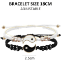 Miniatyrbilde 2 av 5: 4 Yin Yang justerbar snor, Yin Yang par armbånd, matchende Yin Yang bestevenn armbånd