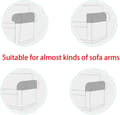 Miniatyrbild 3 av 4: 2-pack mjuk sammetssoffa armstödsskydd elastiskt soffarmstödsskydd avtagbart soffarmstödsskydd
