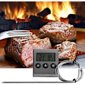 Miniatyrbillede 3 af 4: LED Digital Madlavning Mad Kød Ryger Ovn Køkken BBQ Grill Termometer Ur Timer med Rustfrit Stål Probe