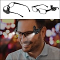 Miniatyrbild 5 av 5: Mini LED-läslampa för glasögon - LED-glasögonklämma - Praktiskt tillbehör för läsning eller koncentration