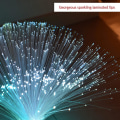 Miniatyrbillede 2 af 5: Fiberoptisk lampe - Skiftende farve roterende LED fiberoptisk bordlampe - Batteridrevet lampe - til soveværelse, boligindretning