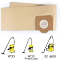 Pikkukuva 3 / 5: Karcher WD3 -pölynimuripussi, 5 suoran pölynimuripussin sarja Karcherille