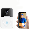 Miniatyrbild 1 av 5: Smart dörrklocka, trådlös fjärrvideo dörrklocka Wifi uppladdningsbar säkerhetsdörrklocka