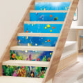 Miniatyrbild 5 av 5: 6 st Creative 3D Havslandskap Trappstegsdekaler Kreativa 3D Självhäftande Under Havet