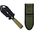 Miniatyrbilde 1 av 5: Mini metallhagespade, rustfritt stål hagespade for spade, multiverktøy for campingutstyr, egnet for campingreiser (svart)