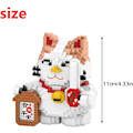 Miniatyrbillede 2 af 4: Mikro Byggeklodser Mini Kæledyrs Byggelegetøj Klodser til børn Fortune Cat model 4571