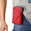 Pikkukuva 5 / 5: Matkapuhelimen vyölaukku, crossbody-matkapuhelinlaukku, ulkoilmatkalla nailon olkalaukku, vyölenkillä ja karabiinihaalla red 10*18*3.5 CM