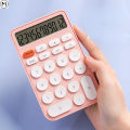 Miniatyrbillede 2 af 5: Standard lommeregner 12 cifre med stort LCD-display og runde knapper