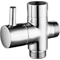 Miniatyrbilde 1 av 5: Solid Messing 3-veis Ventil G1/2\" Hånddusj Dusjkomponenter Universell Tilkobling, Krom DSF007 set 2