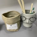 Miniatyrbild 5 av 5: Kruka, Cement Blomkrukor, Keramisk Sukkulent Kruka, Kreativa Glasögon Ansikte Krukor