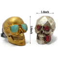 Miniatyrbillede 2 af 5: Skull bilventilationsklemme, bilduftfrisker bildekoration tilbehør til mænd og kvinder Skull bilfrisker