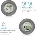 Miniatyrbild 2 av 5: 2-pack Digital LCD-display Utomhus Hygrometer för Inomhus Luftfuktare Avfuktare Växthus Källare