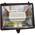 Miniatyrbilde 3 av 3: R7S LED-pære 50W varmt lys dimbar 3000k dobbel-ended J118 J-type 118MM LED-spotlight 5000LM 500W ekvivalent halogen gatelys 200 grader
