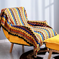 Miniatyrbillede 2 af 5: Strikket tæppe med kvaster Houndstooth Bohemian Check Cozy Woven Blanket Sofa Throws Varmt lænestolbetræk Tæppe, 130 * 230CM (inklusive kvaster)