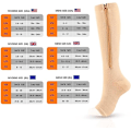 Miniatyrbild 2 av 4: 2 st Athletic Socks Kompressionsstrumpor Kompressionsstrumpor Stretchstrumpor (XXL, Hudfärg)