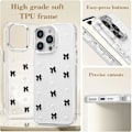 Pikkukuva 4 / 5: Kotelo iPhone 15 Pro:lle, Bling Glitter 3D Rusettipuhelinkotelo Söpö Kimalteleva Kristallinkirkas Rusetti Ohut Pehmeä Kestävä Suojakuori Black iPhone 15 Pro