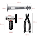 Miniatyrbild 5 av 5: Universal Cykelkedje Reparationsverktyg för 7 8 9 10 11 12-växlad Cykelkedja Tång + Kedjeklippare + Reparationsverktygssats