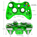 Pikkukuva 3 / 5: Langaton ohjain, joka on yhteensopiva Xbox 360:n kanssa, kaksinkertainen moottorivärähtely, langaton peliohjain, peliohjain
