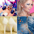 Miniatyrbillede 4 af 5: 1440 stk. limfiks krystal flade rhinestones glassten til neglekunst, kunsthåndværk dekorationer tøj sko Amber 1440pcs