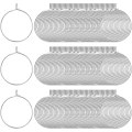 Miniatyrbilde 1 av 5: 100 stk ørepyntringer for smykkefremstilling, ørevin i rustfritt stål, hypoallergeniske, DIY-øredobber (20 mm)