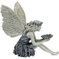 Miniatyrbillede 5 af 5: Havefigur af fe i haven, siddende fe-statue, ornament af harpiks, håndværk til landskabsdesign, havedekoration