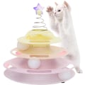 Miniatyrbild 1 av 5: Kattboll leksak rulle | Kat berikning för inomhuskatter | Husdjursleksak med träningsbollar Teaser Star
