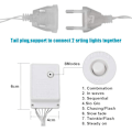 Miniatyrbilde 4 av 5: Gardinstenger, stjerneformet LED, LED-lyssnor, 96 LED 3,5 M lysgirlander, LED-girlander vindusdekorasjon, jul, , uteplass